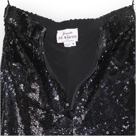 XS/S 80s Vintage Jeanette for St Martin Sequin Zipper Jacket & Pant Kastenberg - Picture 10 of 16